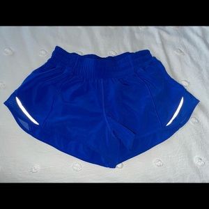 Royal blue hotty hot 2.5 inch shorts. Size 6